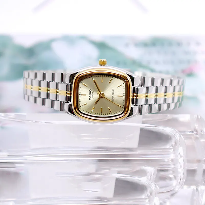 Casio Gold Dial Two-tone Ladies Watch- LTP-1169G-9A